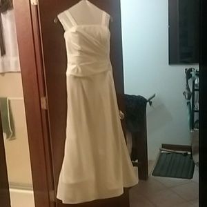 Amsale white long gown